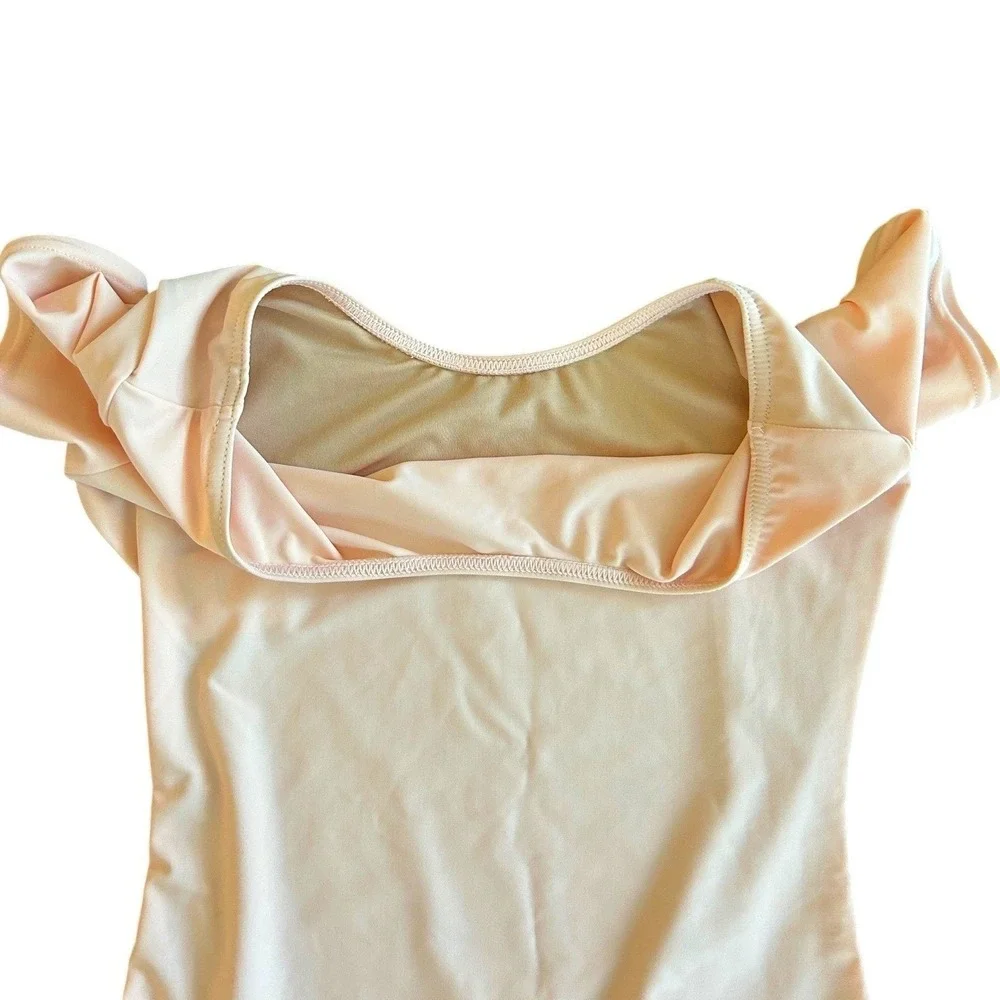Theatricals Ballet Pink‎ Lined Leotard Short Sleeve Kids Child M